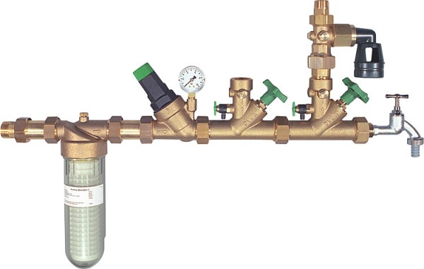 BWG Hauswasserverteilsystem mit Feinfilter Bavaria Hauswasserstation Druckminderer 1"