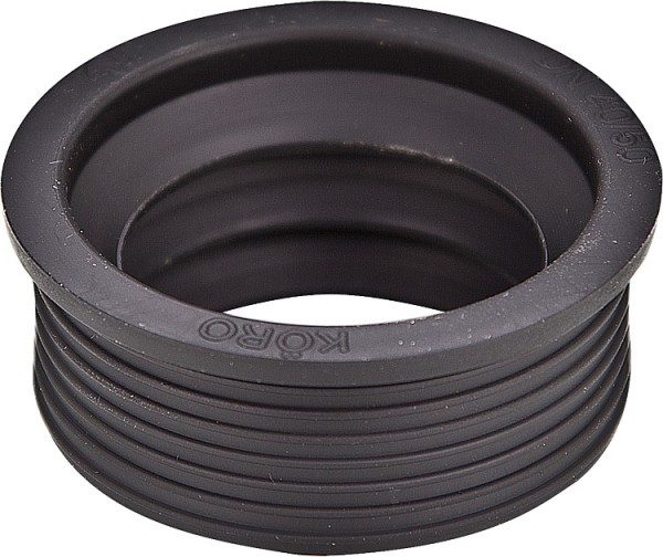 Gummi-Manschette schwarz f. PVC-Anschlussrohr D=59mm NW 40/60 für 1 1/2
