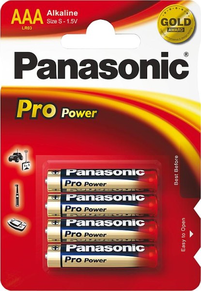 Batterie Panasonic PRO Power LR03 AAA Micro 1 Pack mit 4 Stk.