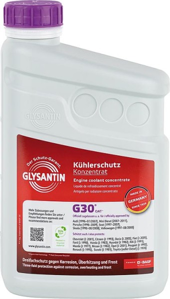 Kühlerschutzmittel GLYSANTIN® G30® ECO BMB Konzentrat 1l Flasche