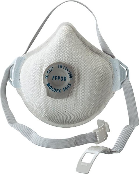 Moldex Atemschutzmaske FFP3 D Aktiv Form mit Klimaventil VPE 5 Stück Mehrwegmaske Maske