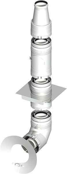 Kunststoff Abgassystem Basis Set 5 - DN 080/125