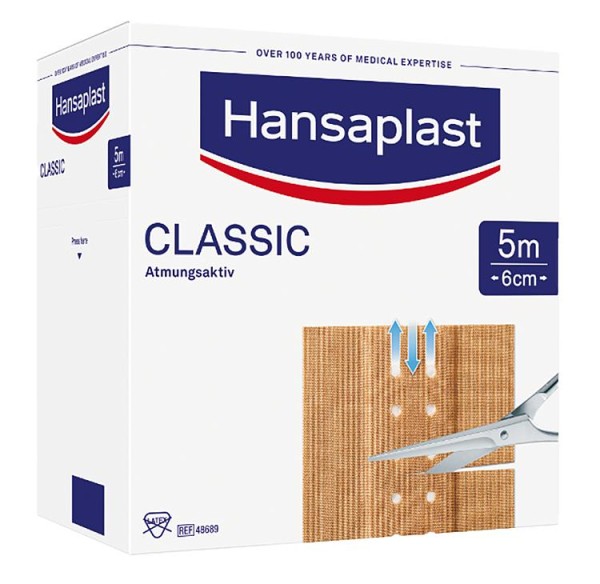 Wundpflaster Hansaplast CLASSIC 5 m x 6 cm