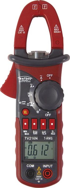 Zangenamperemeter Testavit 216 N mit Meßleitungen und Tasche