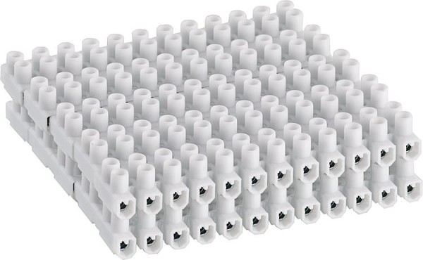 Lüster-Klemmleiste PVC 12 tlg. 2,5 mm² (starrer Draht) 1 Beutel 10 Stück