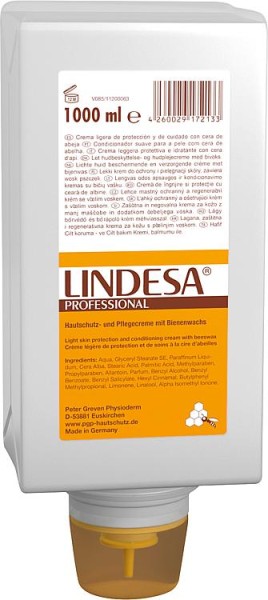 Hautschutz- und Pflegecreme GREVEN LINDESA Professional 1l Varioflasche