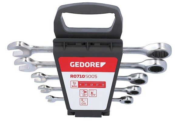 Ringratschenschlüsselsatz GEDORE red 5-teilig SW 8-19mm