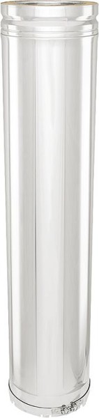 Doppelwandiges Abgassystem Rohrelement 113 x 435 mm inkl. Klemmband
